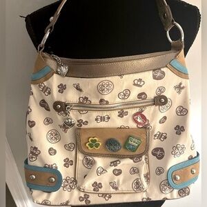 Kathy Van Zeeland Logo Print Shoulder Bag | Y2K